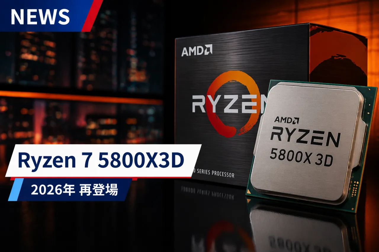 AMD、Ryzen 7 5800X3D「10周年記念エディション」を今年Q2に復活か